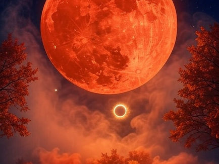 Blood Red Moon Eclipse 2025
