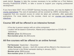 Get Your First Nation Housing Professional Certification!