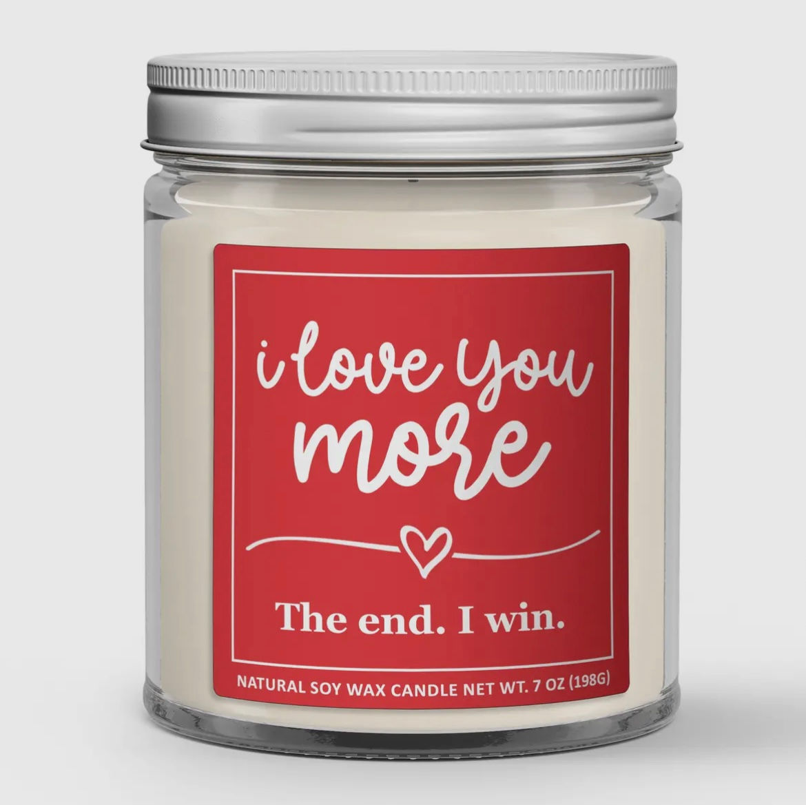 I Love You More Candle