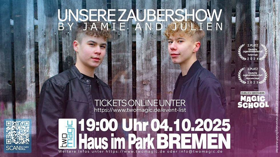 UNSERE ZAUBERSHOW am 04.10.25 in Bremen