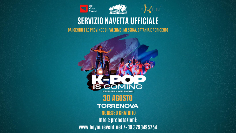 K-Pop is Coming Festival Amunì 2026 (Ingresso gratuito) tratta da Palermo
