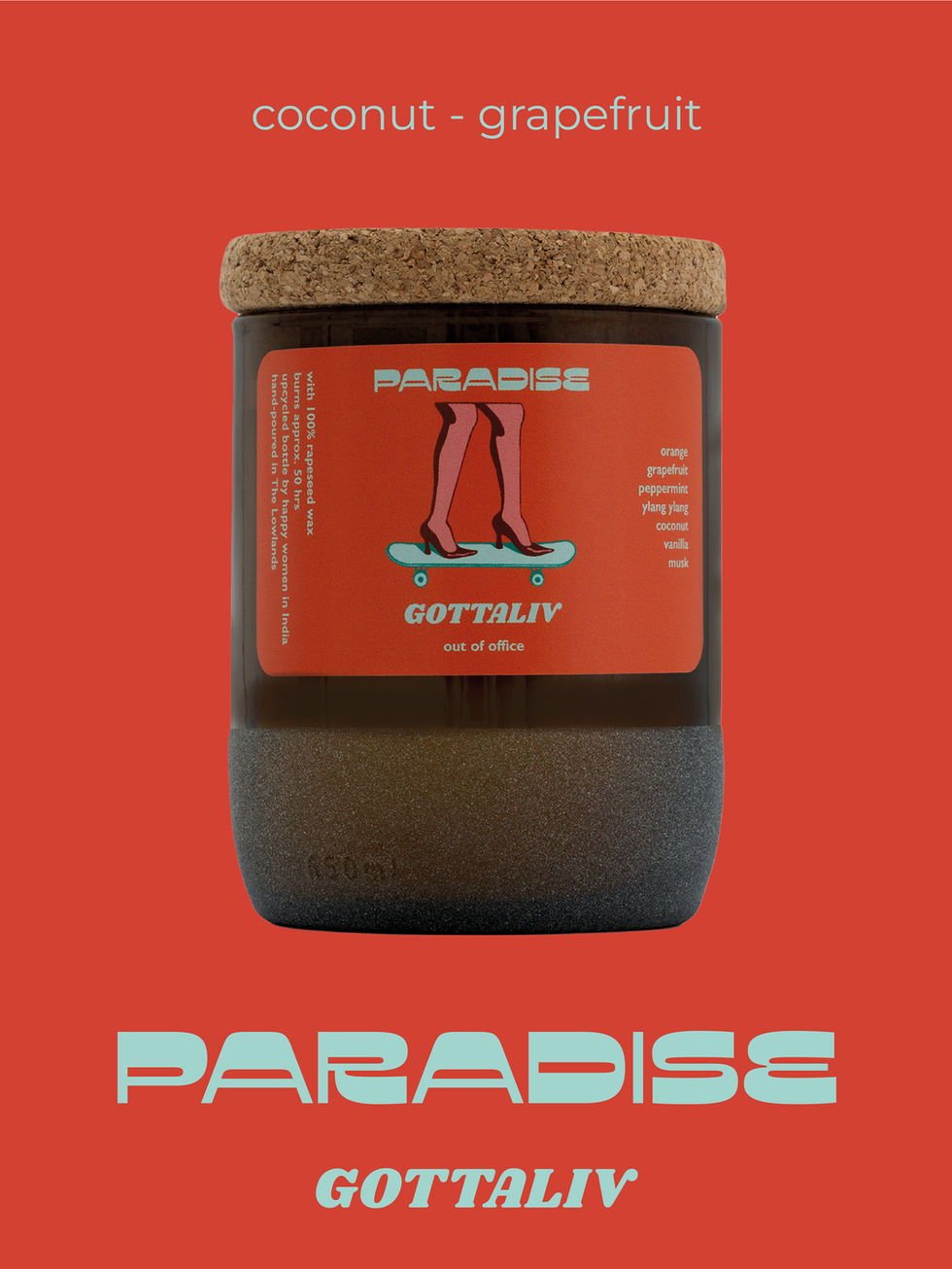 Paradise - coconut & grapefruit candle