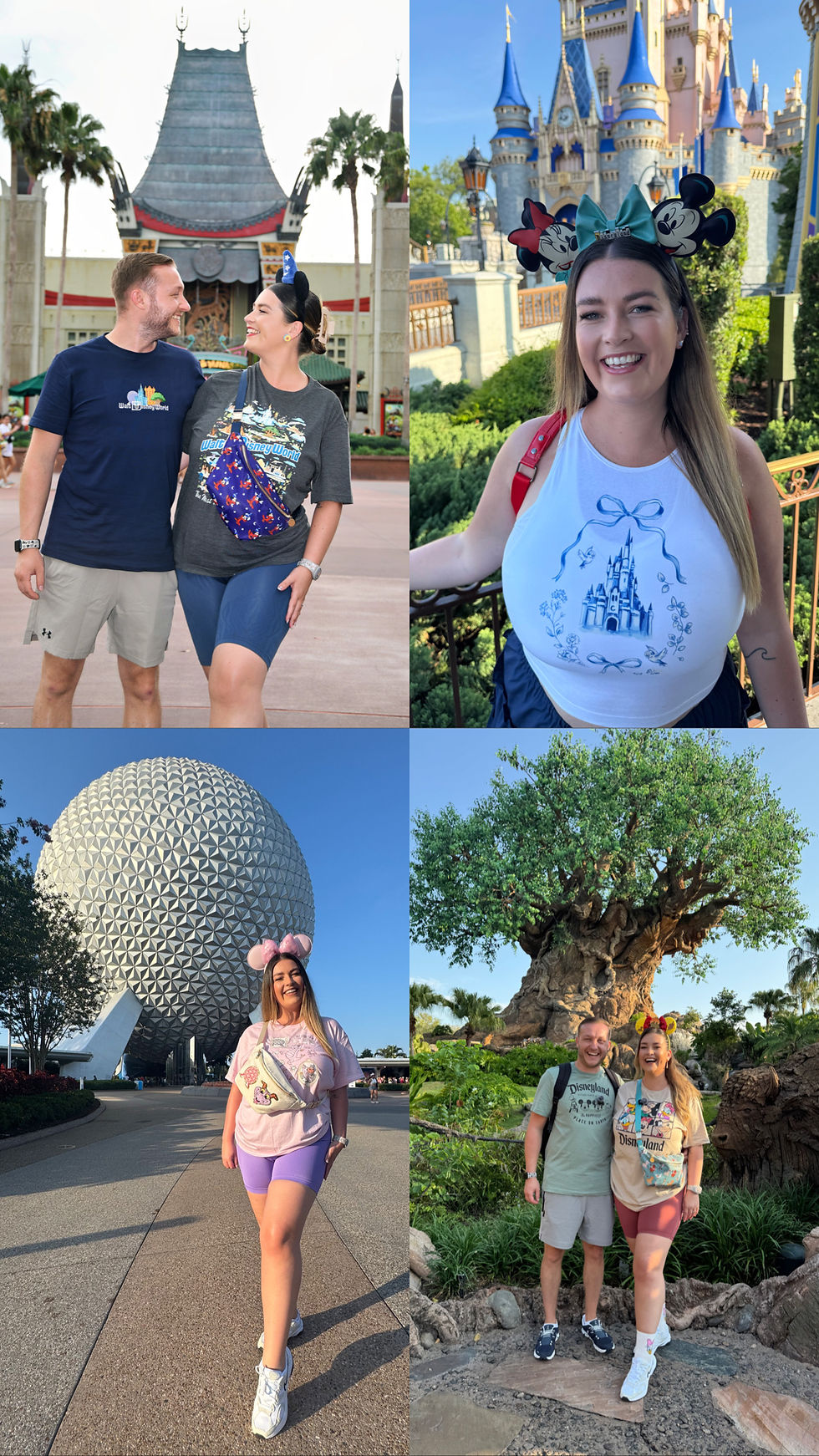 Eye-level view of a family enjoying a ride at Disney World