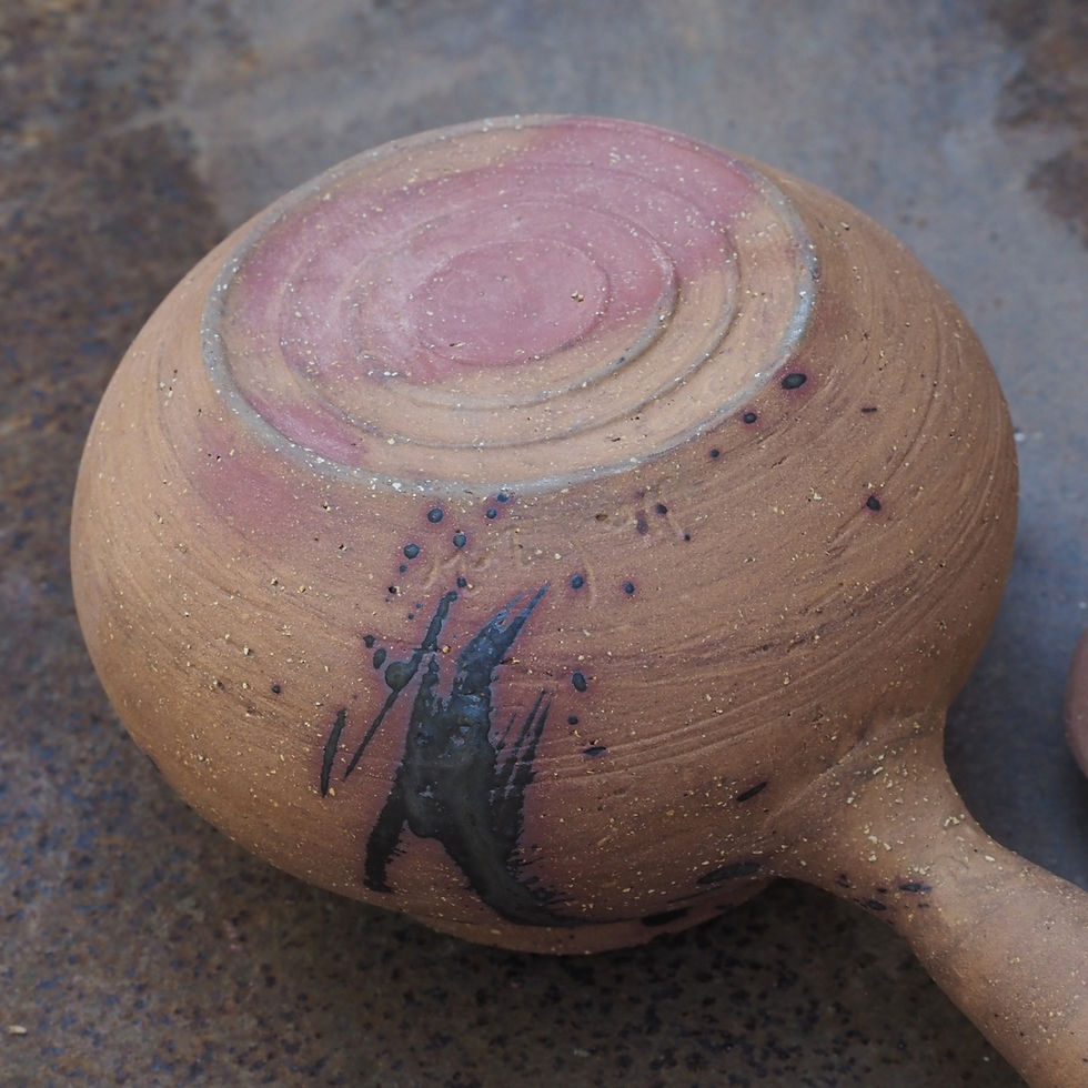 Thumbnail: Unglazed Sidehandle with Dark Splash