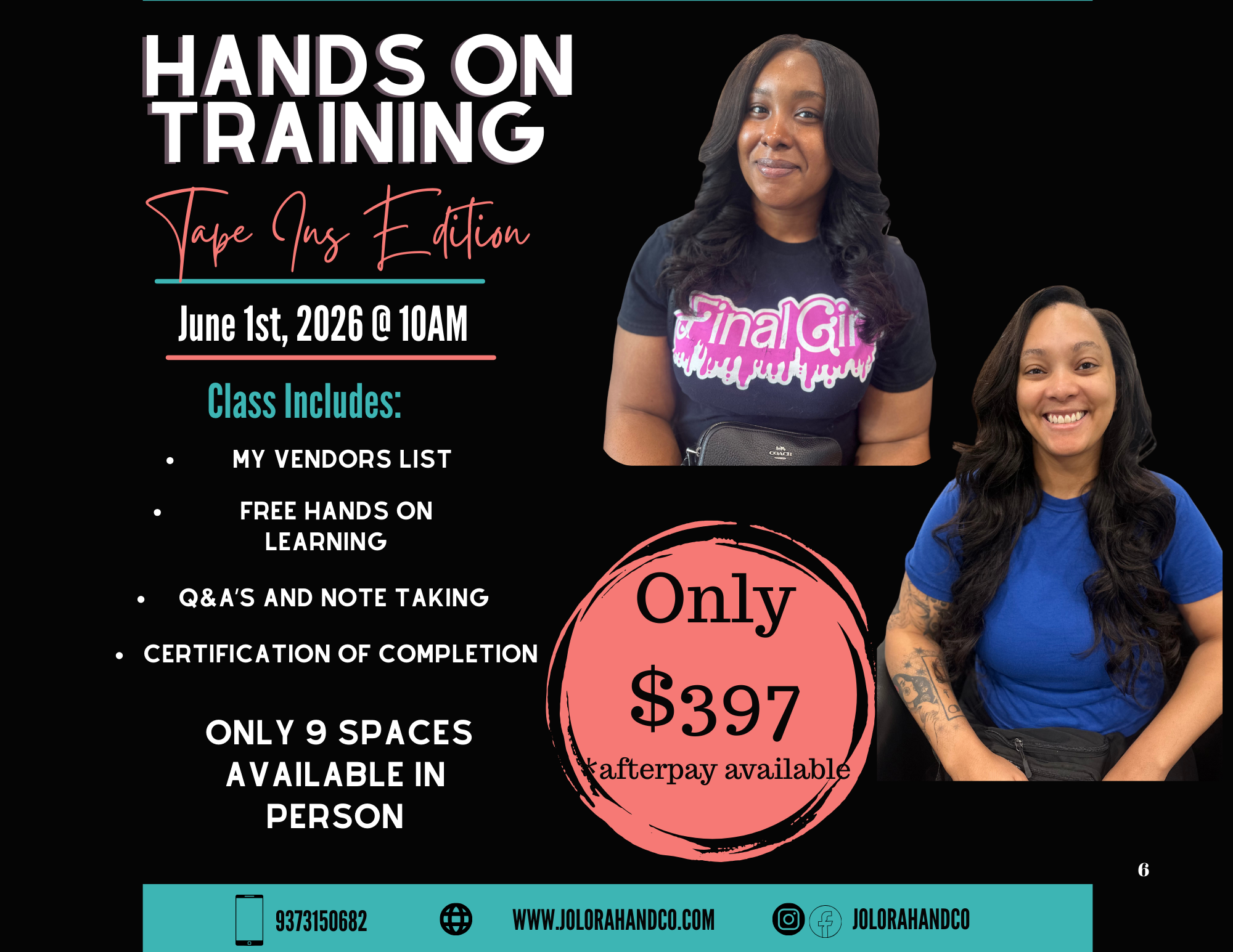 Tape Ins Hands On Class