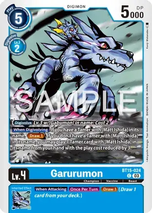 Garurumon BT15