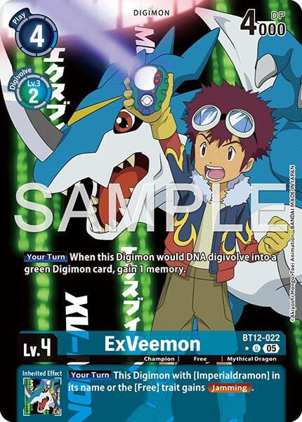 ExVeemon - BT12-022 (Alternate Art) - Advanced Booster Digimon Generation (AD-01