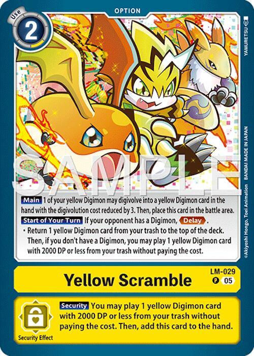 Yellow Scramble (Reprint) - Advanced Booster Digimon Generation (AD-01)