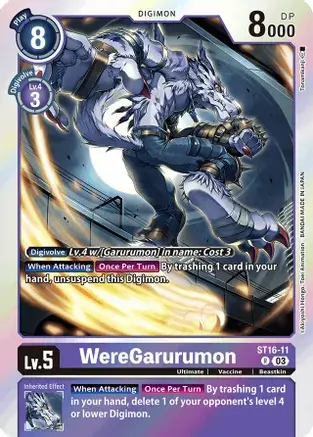 WereGarurumon ST16