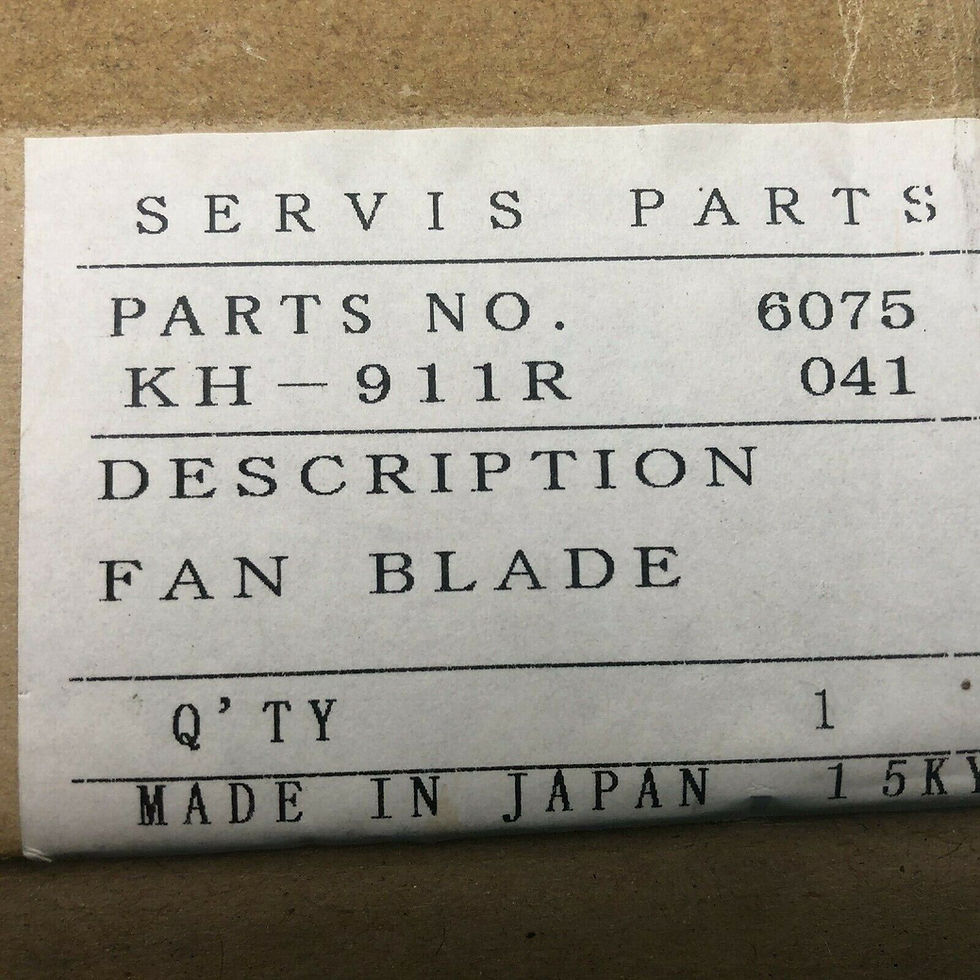 Thumbnail: Monitor Heater Fan Blade Part # 6075 Monitor 2400, Monitor 441, 41, 40, GF3800