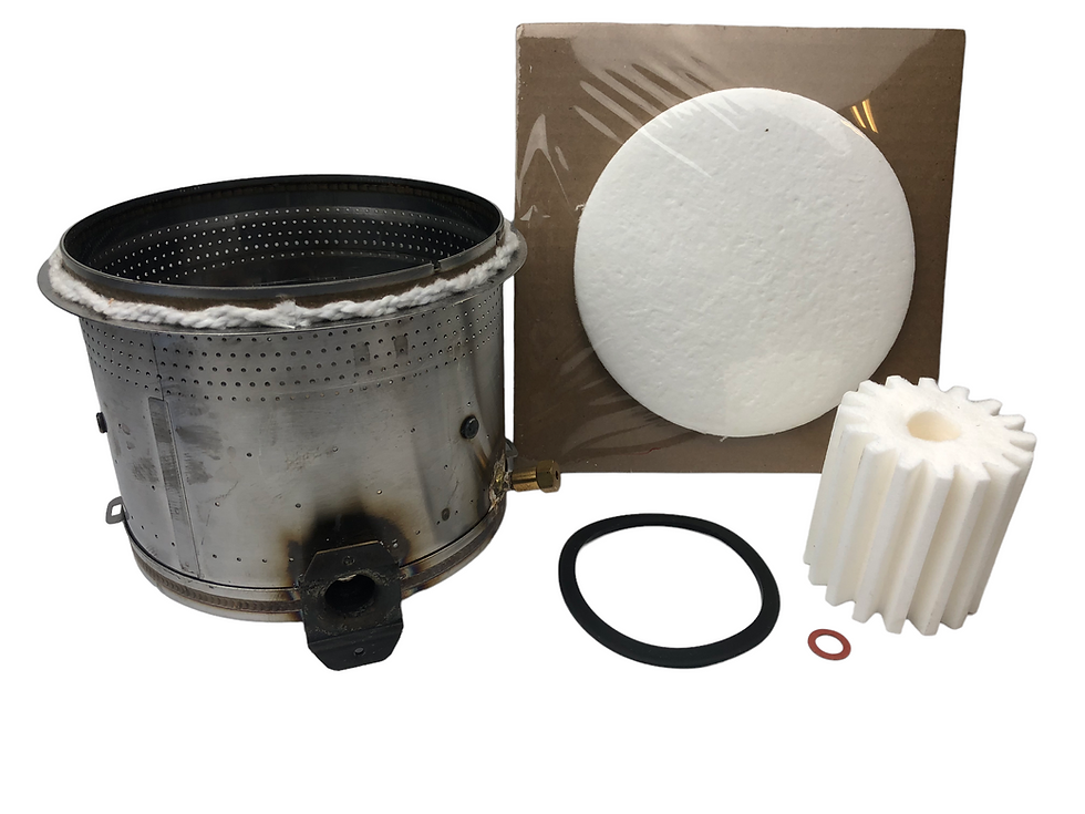 Thumbnail: Monitor Heater Burner Pot 6401 w/ Burner Mat, Insulating Pad, Rope Gasket and In-Line Fuel Filter Complete Kit