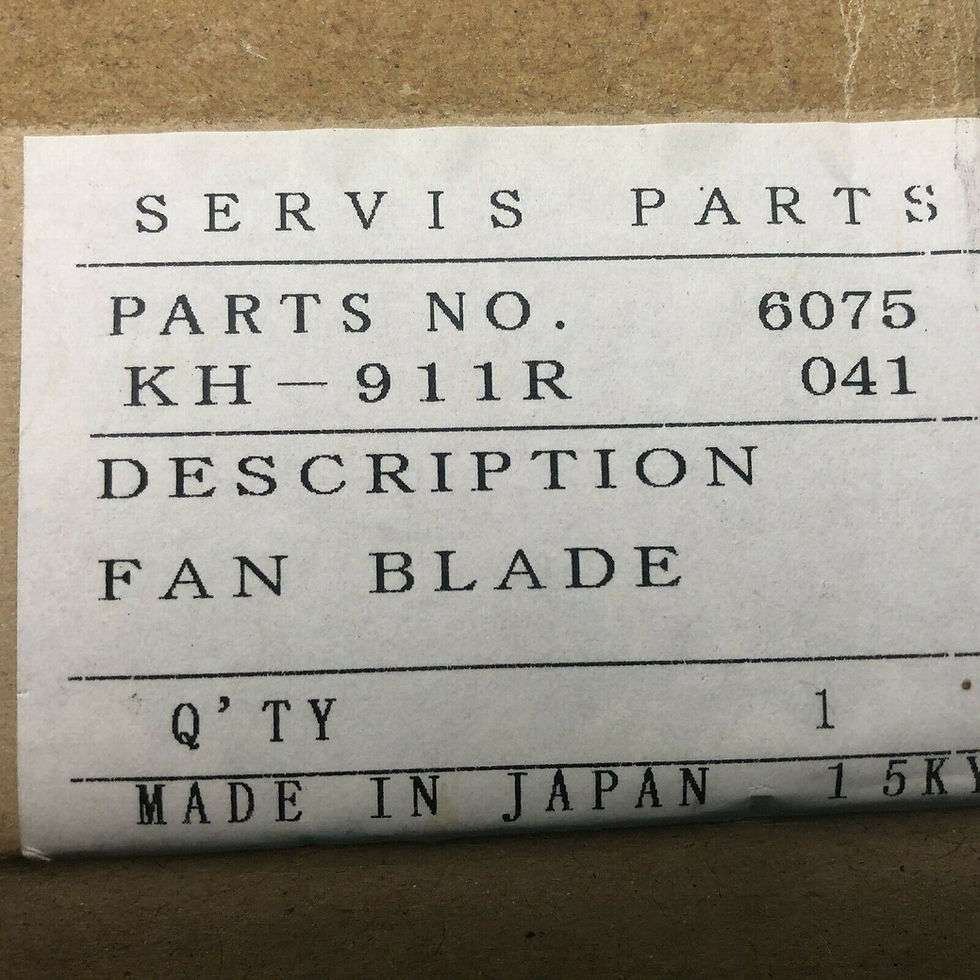 Thumbnail: Monitor Heater Fan Blade Part # 6075 Monitor 2400, Monitor 441, 41, 40, GF3800