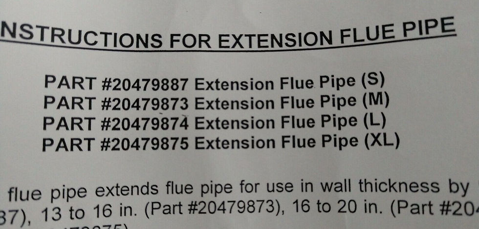 Thumbnail: 20479875 Extra Long Extension Flue Pipe Toyostove Laser 73 Laser Heater Parts