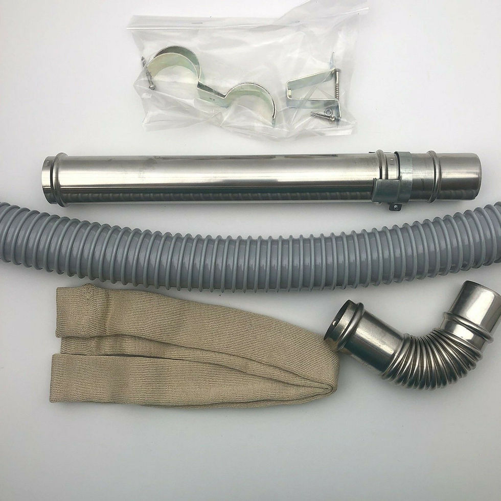 Thumbnail: Laser Heater Parts # 20479896 Extension Pipe Set SMALL Toyostove Toyotomi