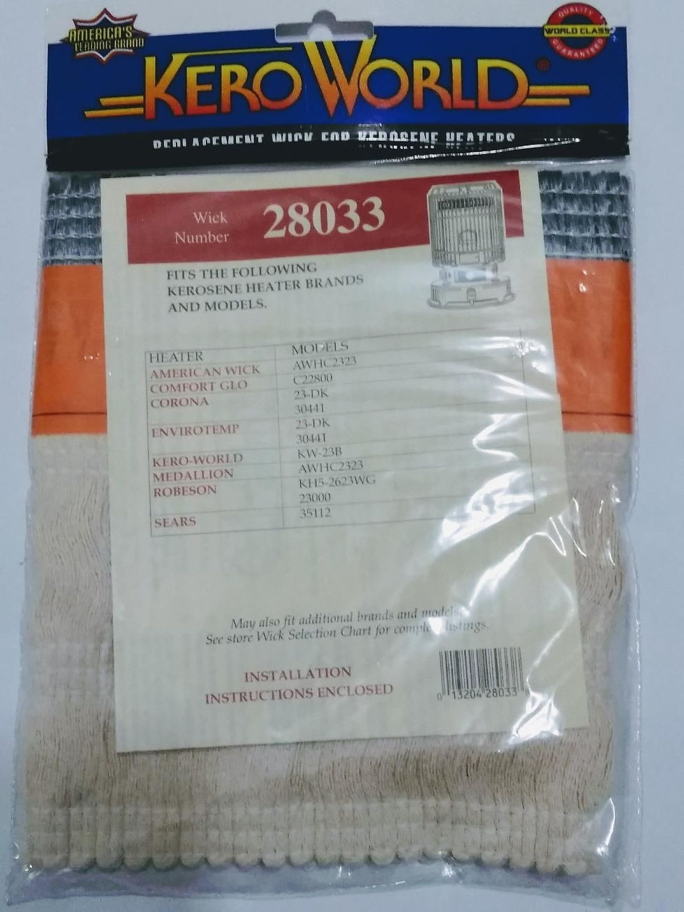 Thumbnail: Corona 23-DK Wick for Portable Kerosene Heater  KeroWorld Wick # 28033 with Pins