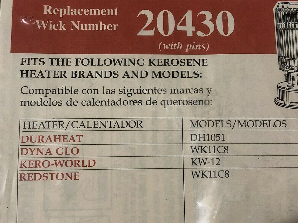 Thumbnail: 20430 Dyna-Glo WK11C8 Wick Kero-World Wick - DynaGlo Kerosene Radiant Heater Wik