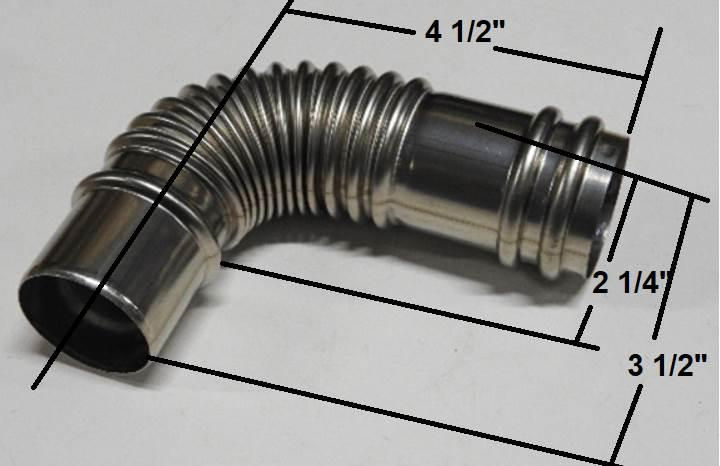 Thumbnail: Laser Heater Parts # 20474984 Bent Joint  Laser 73, Laser 730, Laser 56