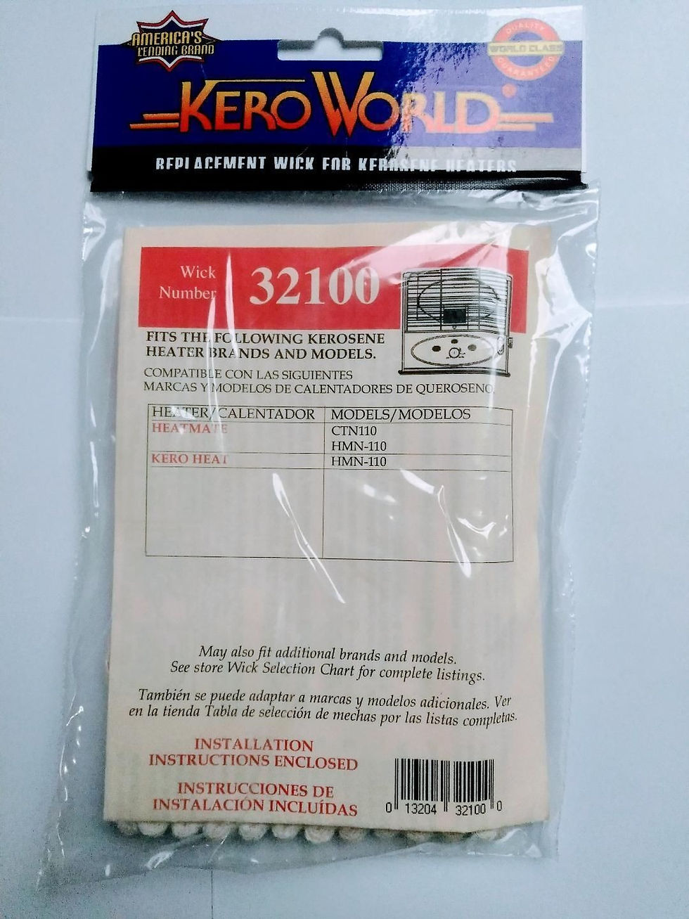 Thumbnail: HeatMate CTN110 Wick Kero World Replacement Wick # 32100 Heat Mate Wick 32100