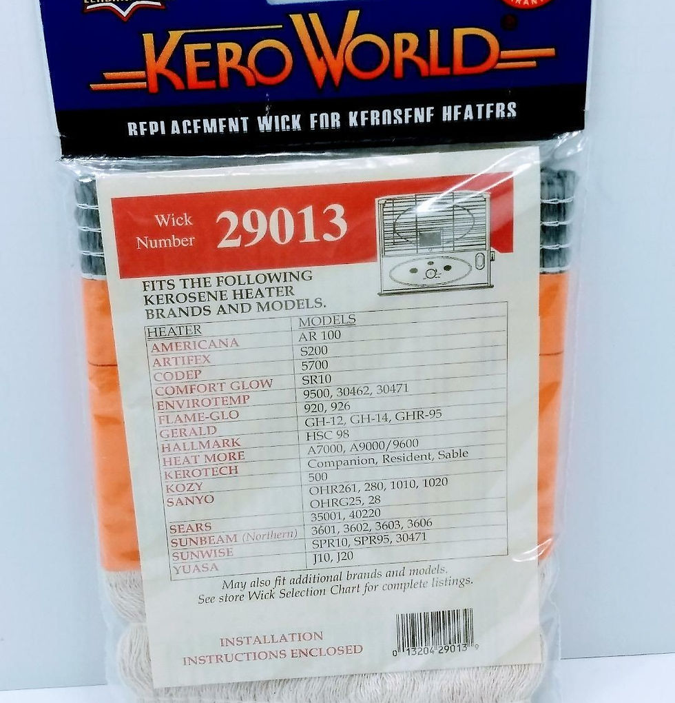 Thumbnail: 29013 Envirotemp 30471 Wick, TWO WICKS Comfort Glow SR10, KeroWorld Wick