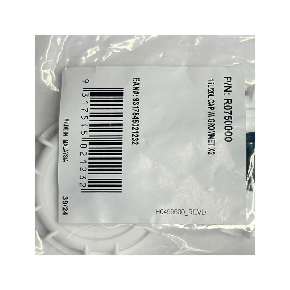 Thumbnail: Acid Cap 15 20 Litres with Grommet (Set of 2) Zodiac eXO iQ Genuine R0750000