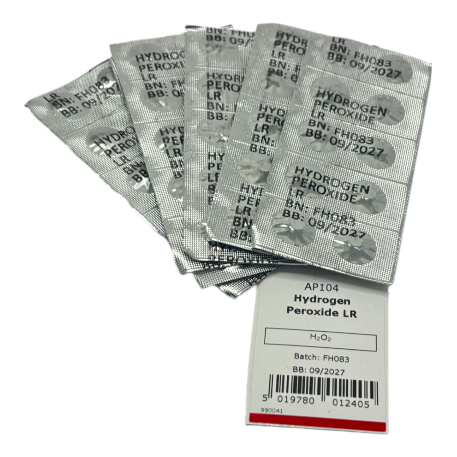 Hydrogen Peroxide LR Test Tablets Palintest - 50 pack