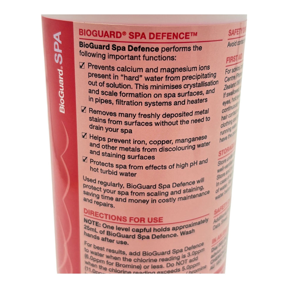 Thumbnail: BioGuard Spa Defence Scale Stain Prevention- 490mL