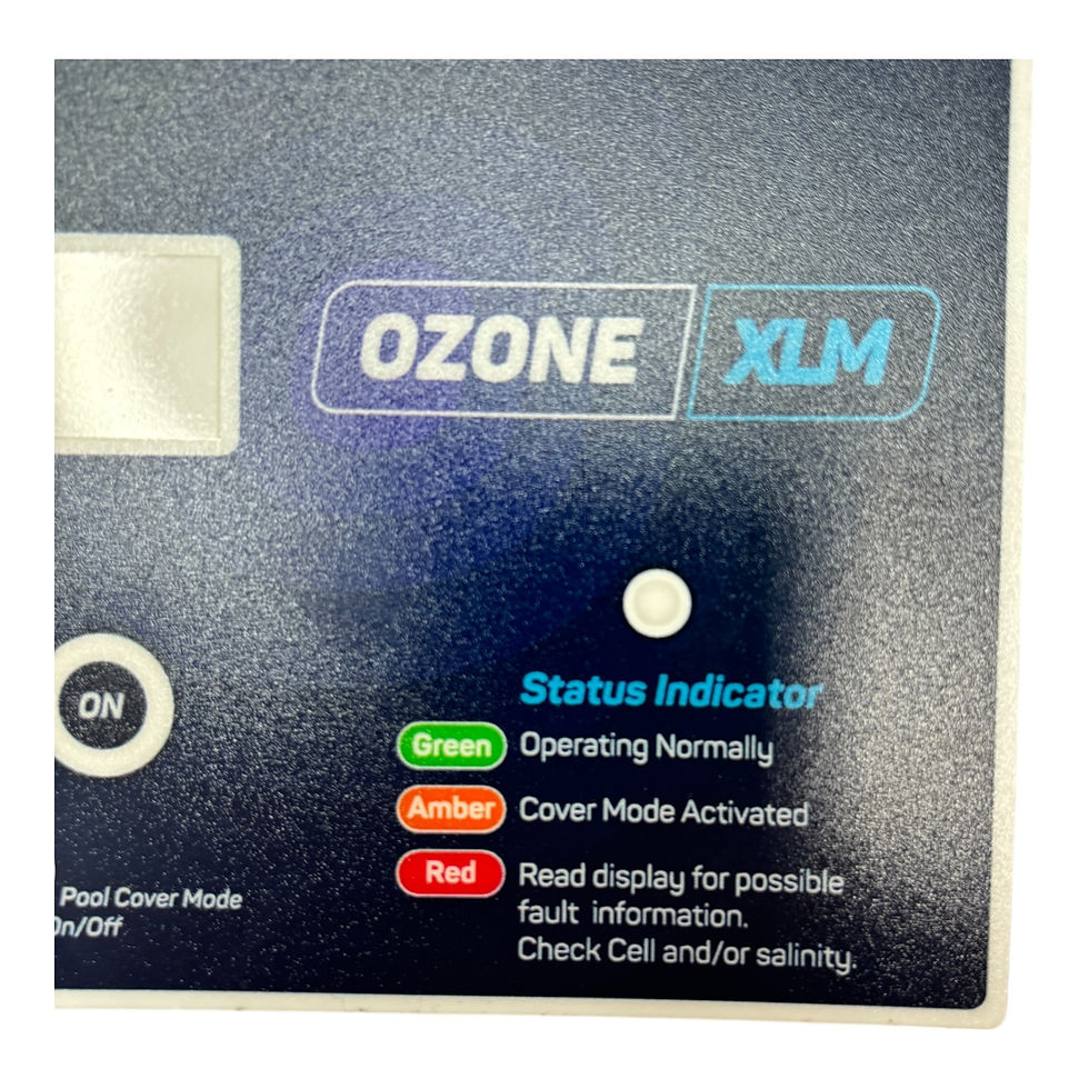 Thumbnail: Pool Controls Ozone XLM Chlorinator Front Label Replacement - Part 18052212