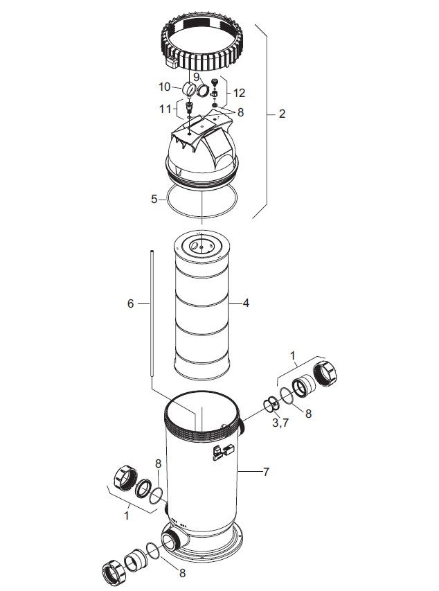 Thumbnail: O'Ring - Filter Astral Jandy CS Series Tank Top WR0462700