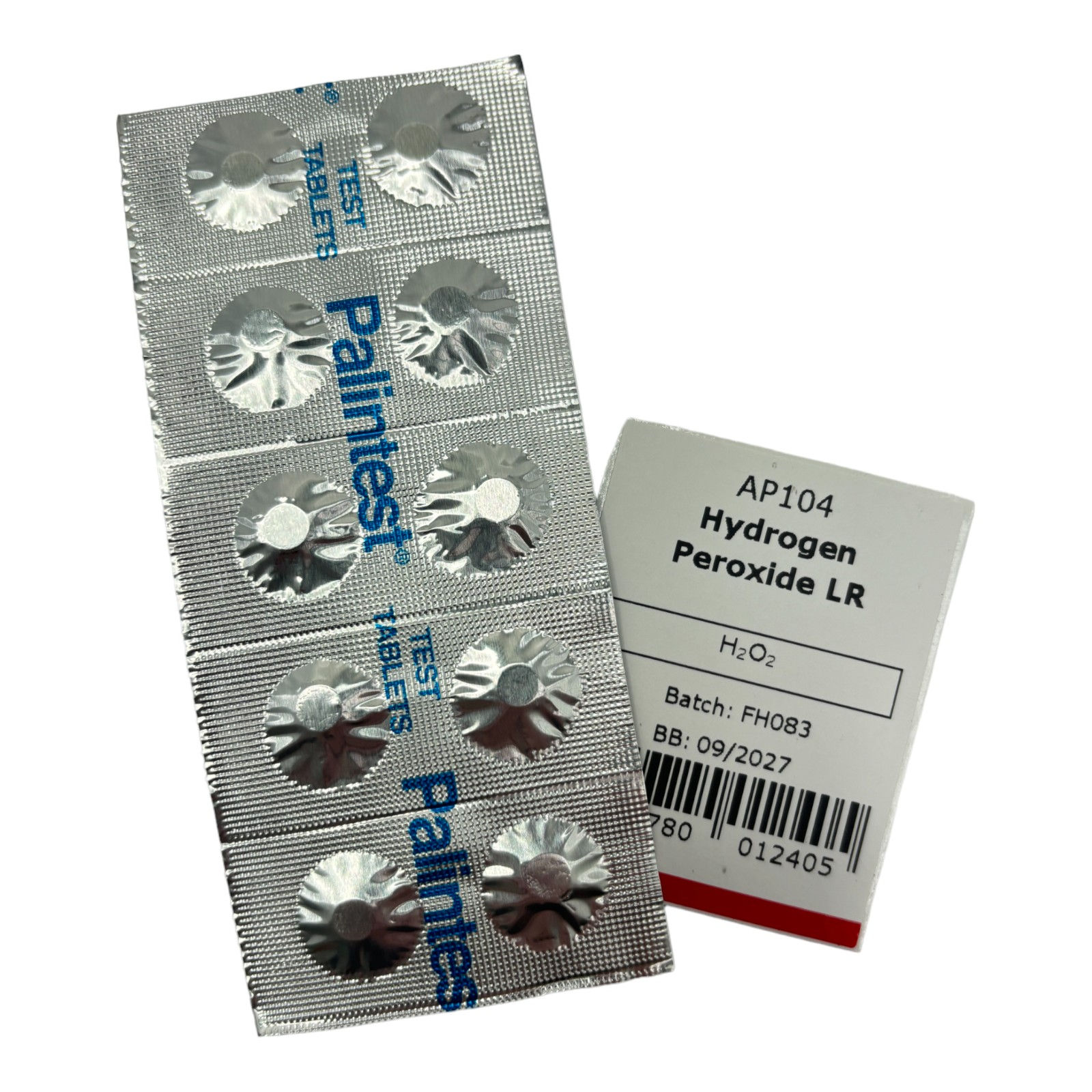 Hydrogen Peroxide LR Test Tablets Palintest - 10 pack