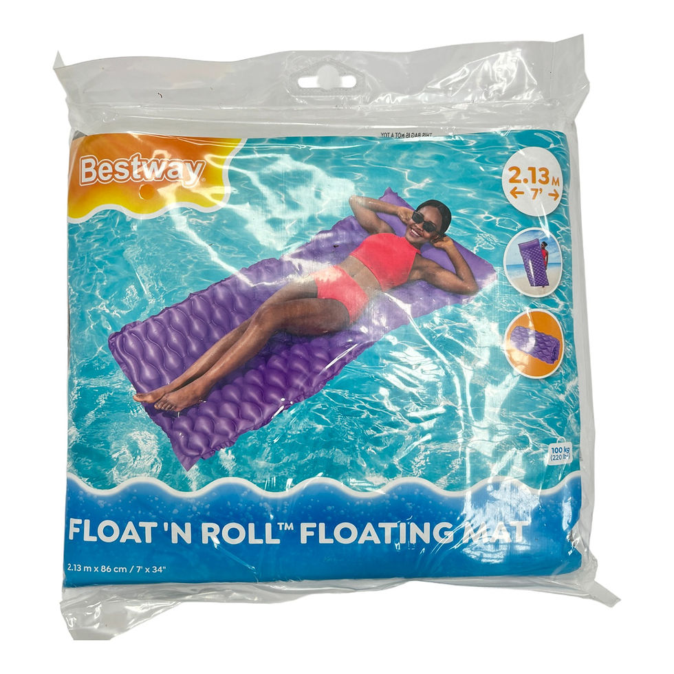 Thumbnail: Floating Lounge Mat Roll-Up Inflatable - 213cm x 86cm