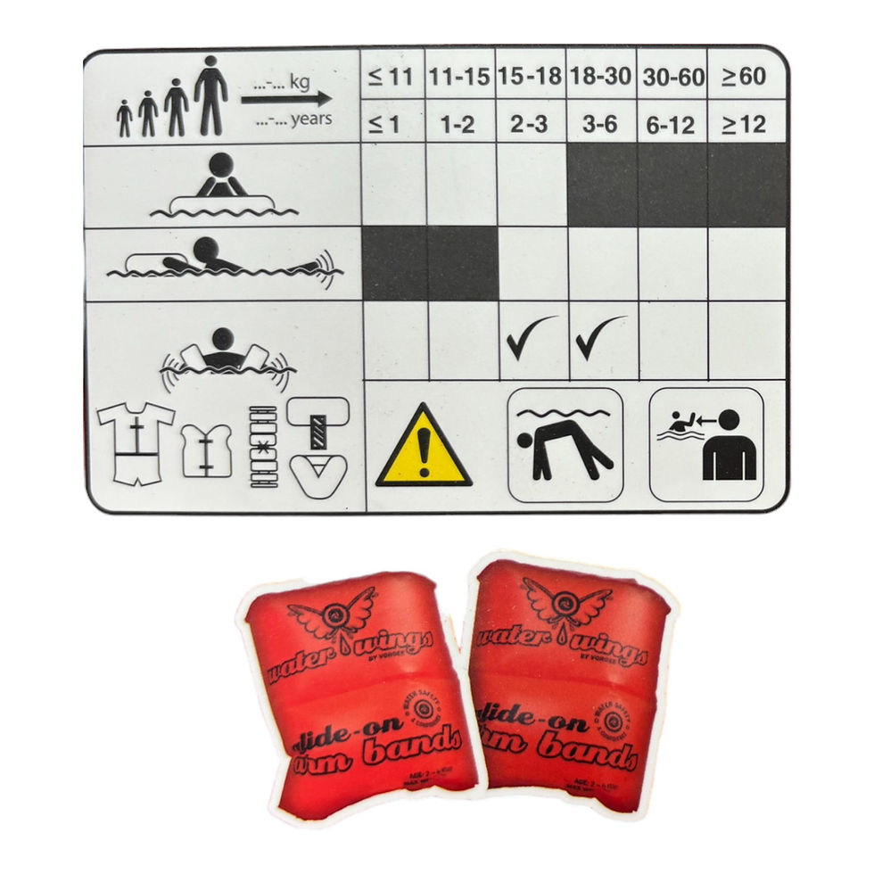 Thumbnail: Vorgee Glide-On Arm Bands Floaties Set