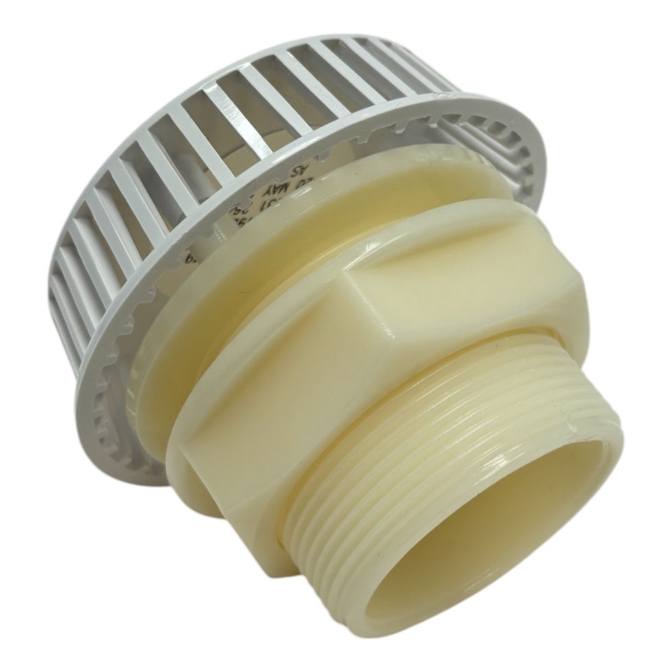 Thumbnail: Safety Suction - Waterco Glue Fit with Back Nut ASF523 - 40mm White