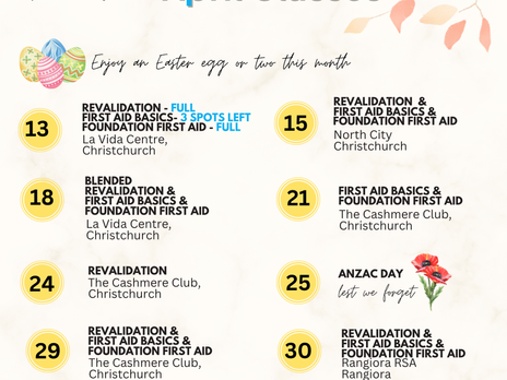 April - a new month of awesome training