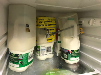 Cops Stop Colleagues From Stealing Their Milk In Wonderfully Fitting Way