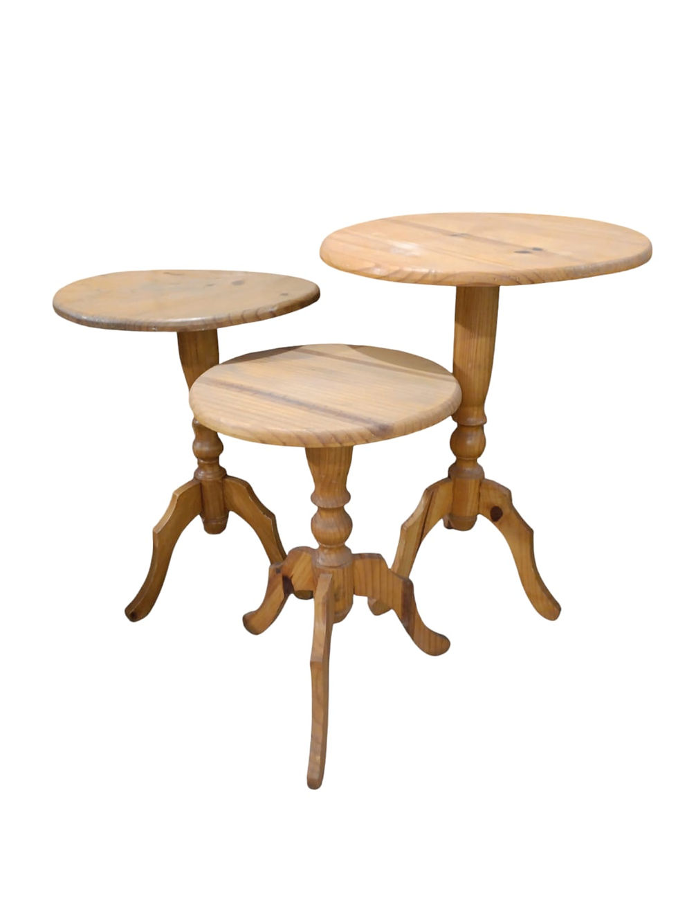 R$ 150 o trio / Mesa Pé Torneado