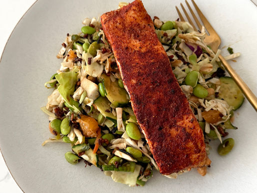 Citrus Salmon Wild Rice Bowl 