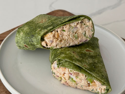 Easy Tuna & Chickpea Wrap