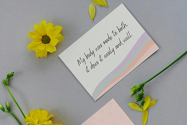 Affirmation cards for childbirth