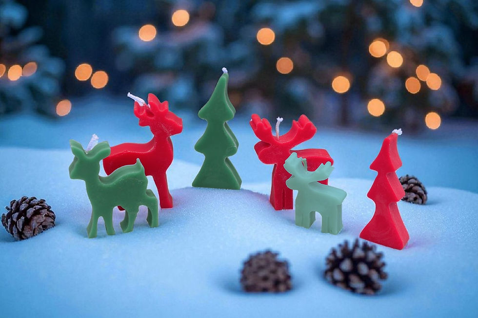 Kerzen im Chaletstyle Elch und so