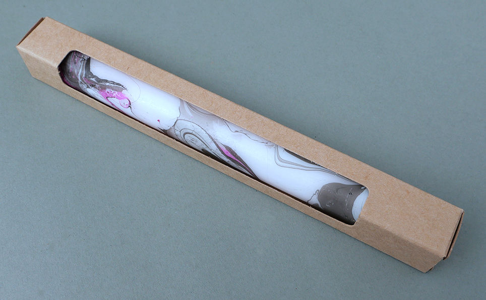 Miniaturbild: Marble Kerzen Schwarz-Weiss