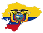 Ecuadorian Map Flag