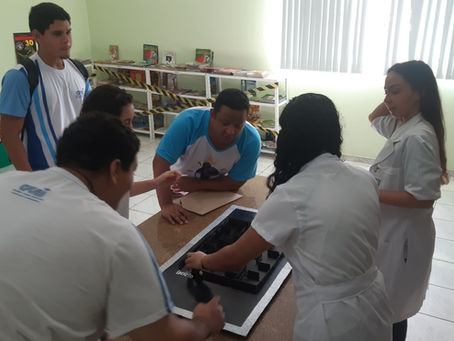 Visita dos nossos alunos do 9⁰ ano ao Ensino Médio a feira de ciências do colégio João e Maria em Rio Novo do Sul.