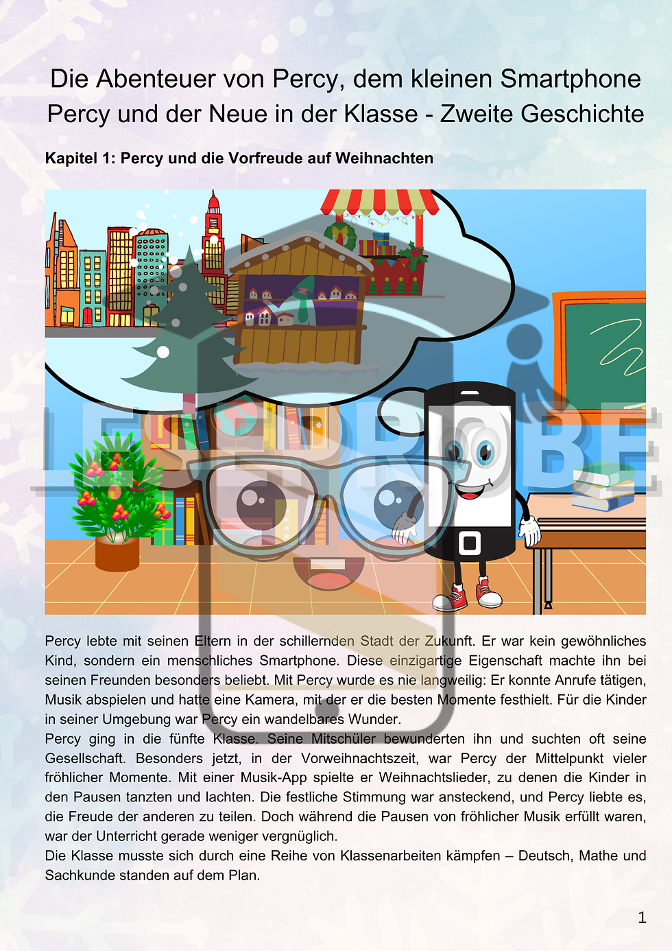 Miniaturbild: Percy, das kleine Smartphone: Zweite Geschichte für Kinder - Unterrichtsmaterial