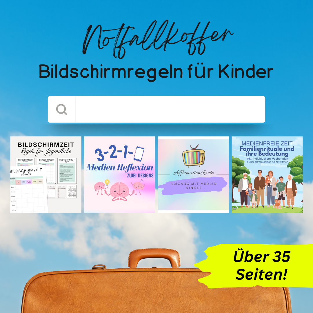 Notfallkoffer - Bildschirmregeln für Kinder