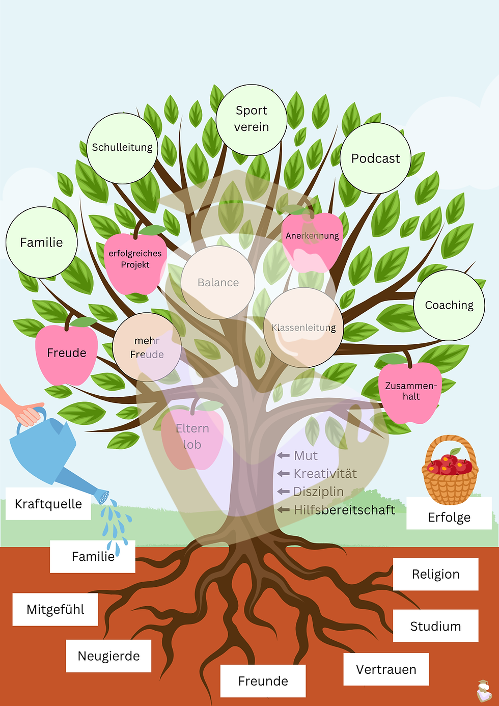 Miniaturbild: Der Ressourcenbaum für Lehrer - Stärken entdecken - Übung