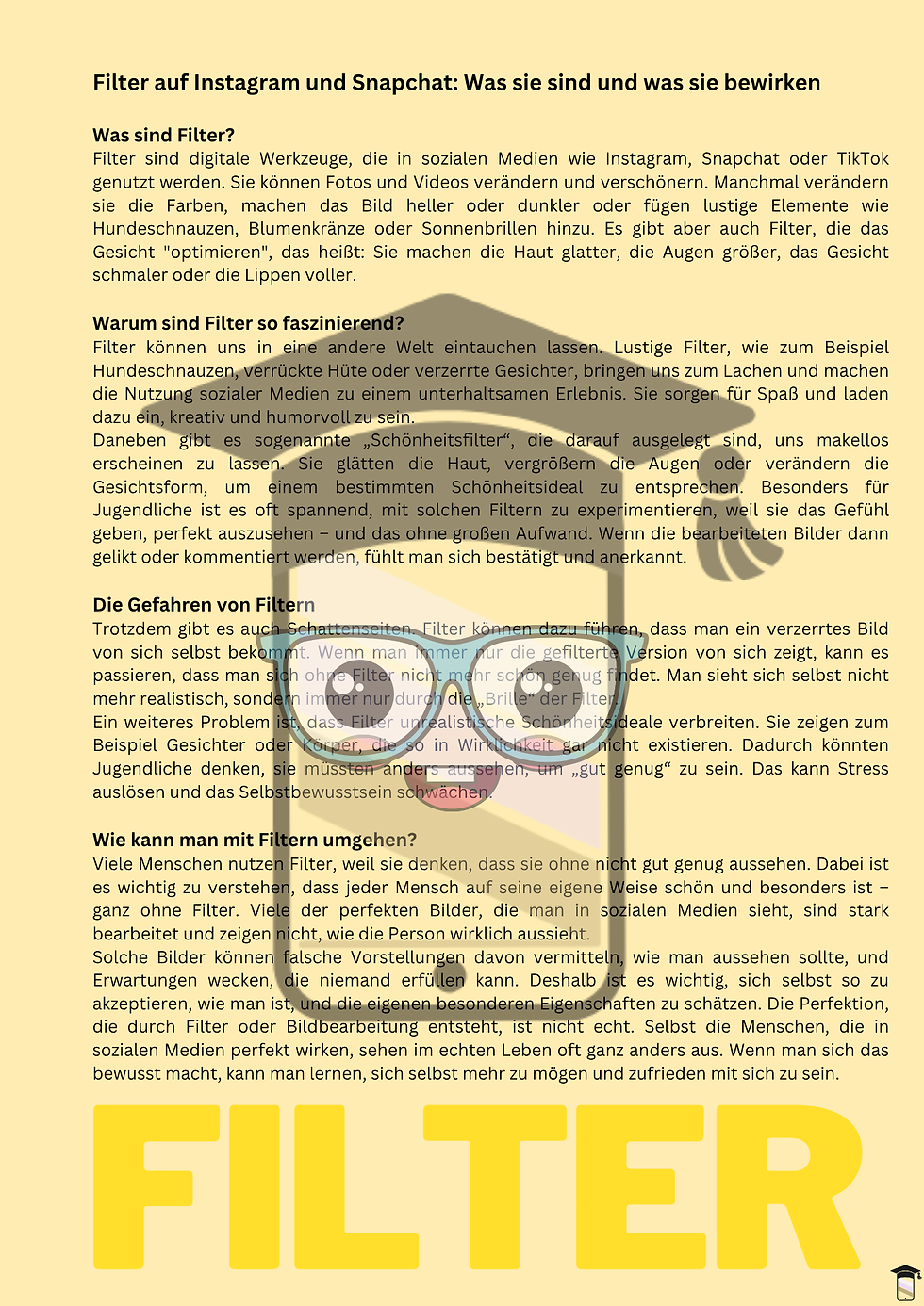 Miniaturbild: Unterrichtsmaterial Beauty Filter und Schönheitsideale Medienkompetenz in der Schule - Digitale Medien & Soziale Netzwerke