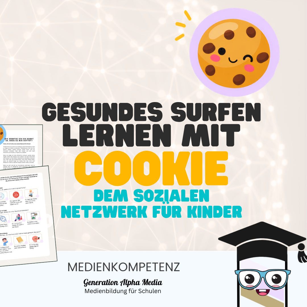 Gesundes Surfen lernen mit Cookie - Arbeitsblatt