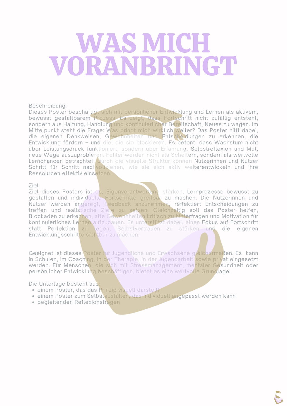 Miniaturbild: Poster - Was mich voranbringt