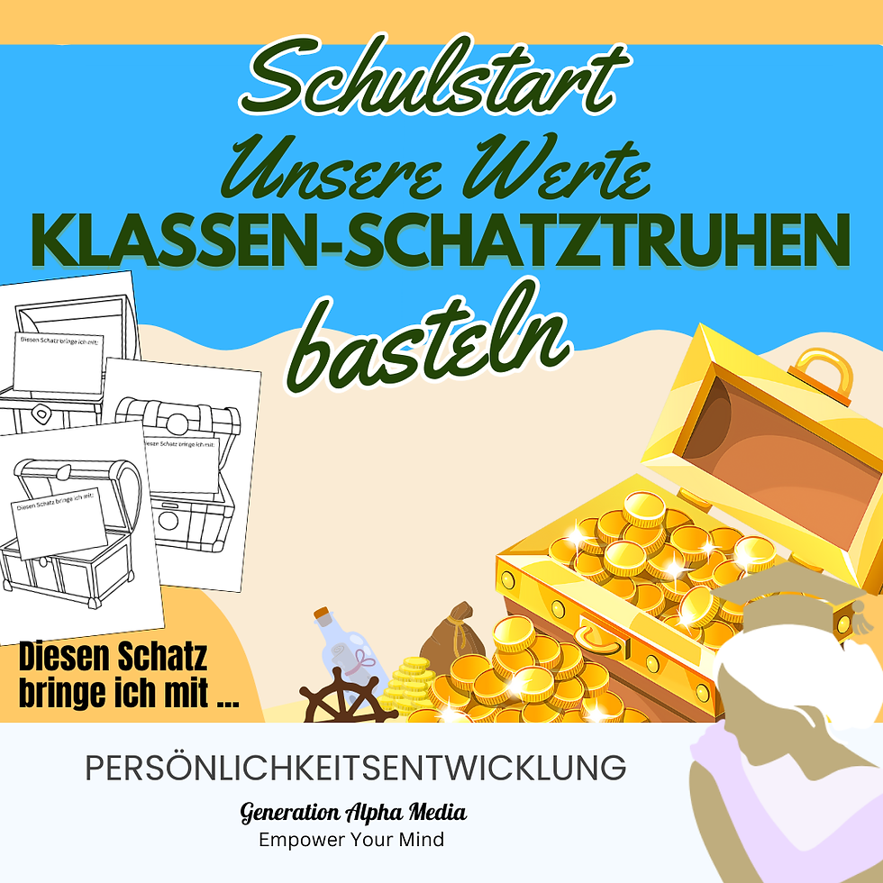 Schulstart: Schatztruhen basteln - Unterrichtsmaterial zum Thema Werte und Klassengemeinschaft