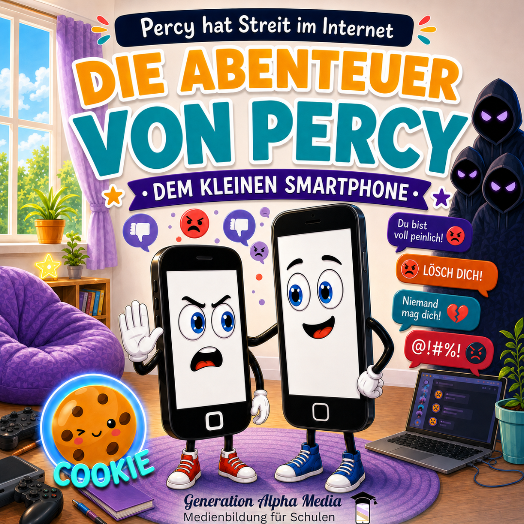 Percy, das kleine Smartphone: Dritte Geschichte für Kinder - Unterrichtsmaterial